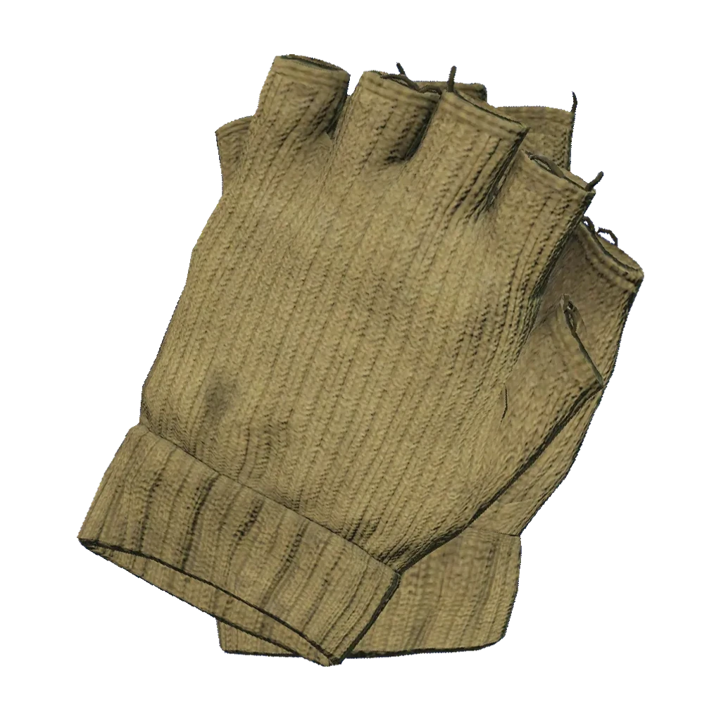 Wool Gloves Fingerless — Beige