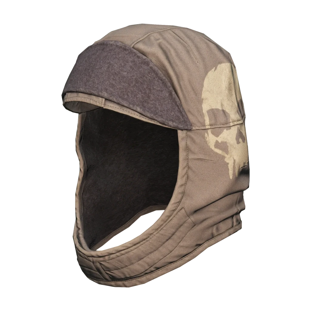 Winter Coif — Beige Skull