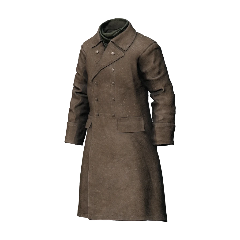 Winter Military Coat — Brown